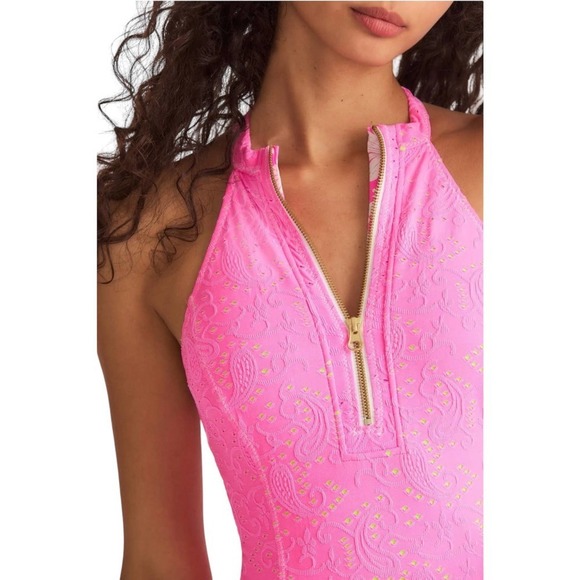 LoveShackFancy Pink One Piece Swimsuit - Picture 10 of 16